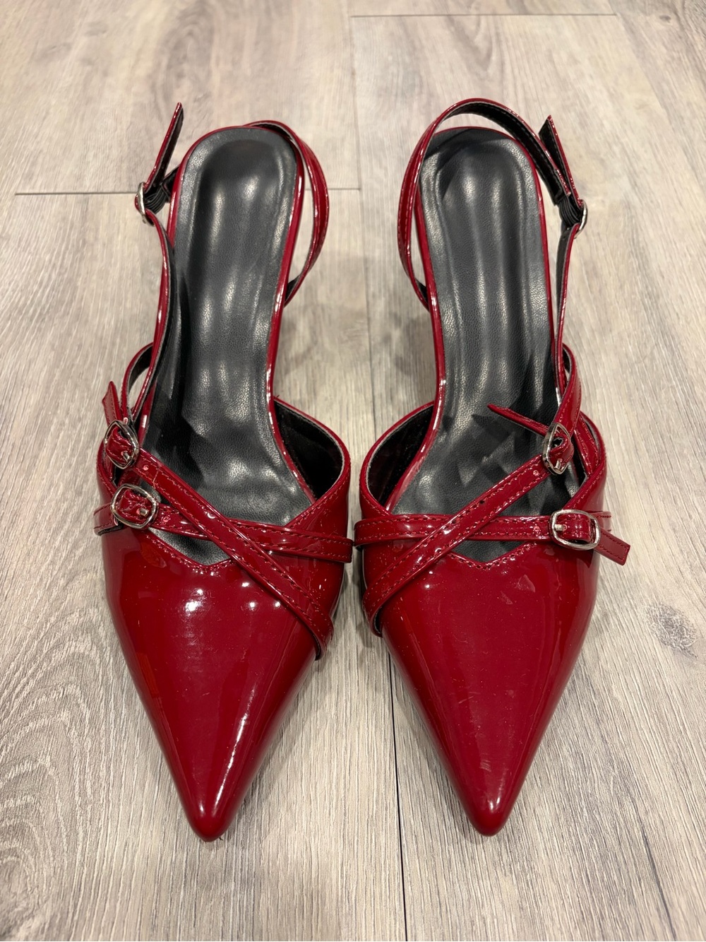 Red Pointed-Toe Heels EU 38 - Picture 2 of 4